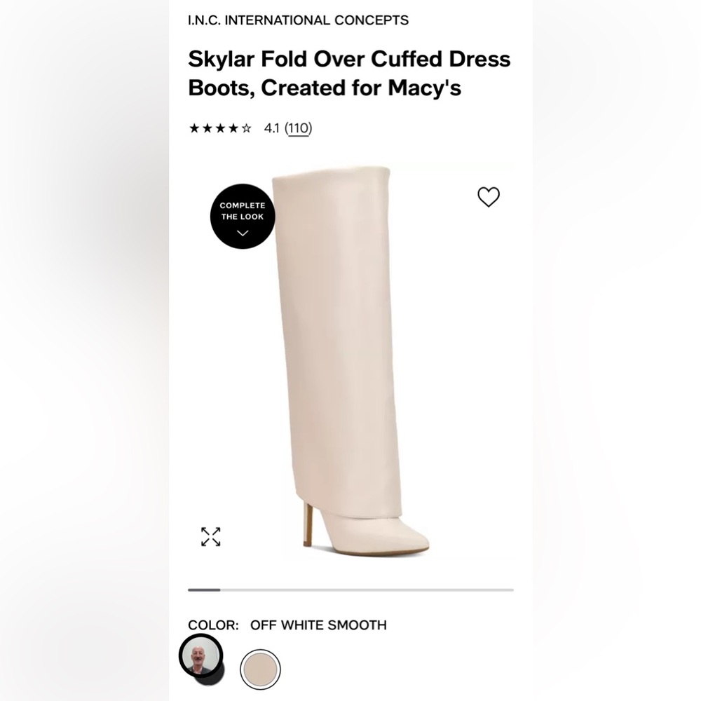 I.n.c. International Concepts Skylar Fold Over Cuffed Dress Boots